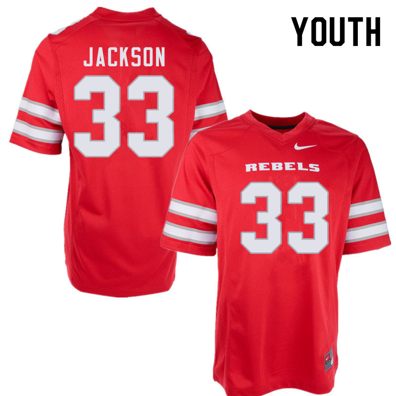 Youth #33 Tyree Jackson UNLV Rebels College Football Jerseys Sale-Red